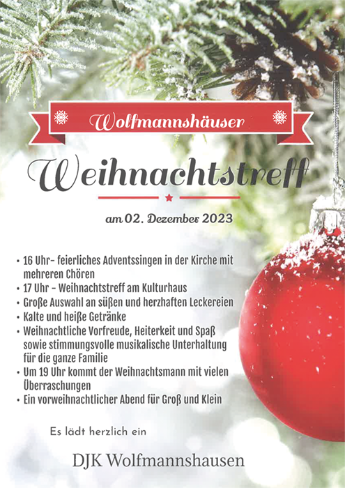 Weihnachtstreff Wolfmannshausen