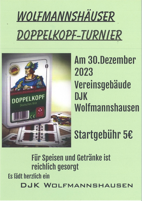 Wolfmannshäuser Doppelkopf-Turnier
