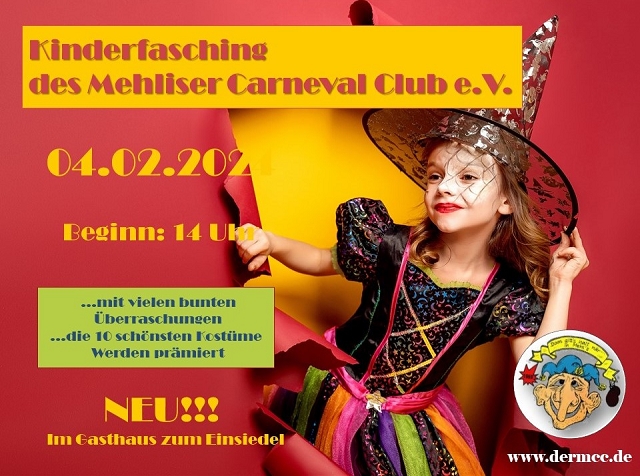 Kinderkarneval des Mehliser Carneval Club e.V.