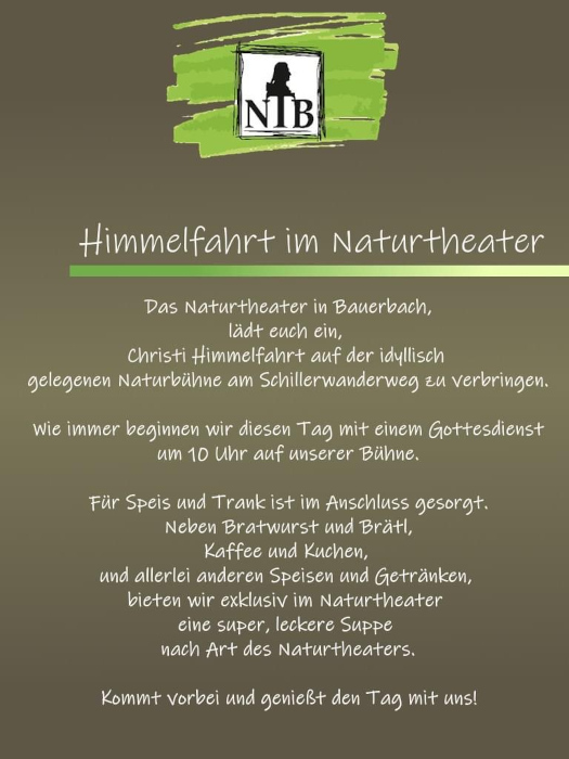 Himmelfahrt im Naturtheater Bauerbach