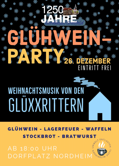 Glühwein-Party in Nordheim - mit den GLÜXXRITTERN