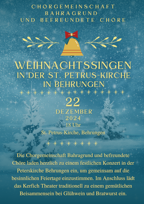 Weihnachtssingen in Behrungen