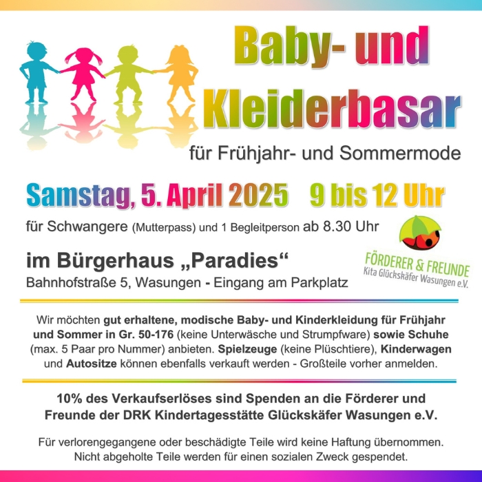 Baby- und Kleiderbasar in Wasungen