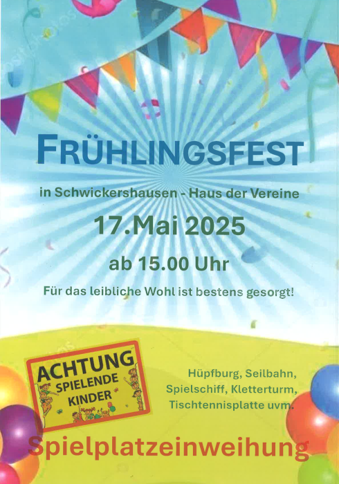 Frühlingsfest in Schwickershausen