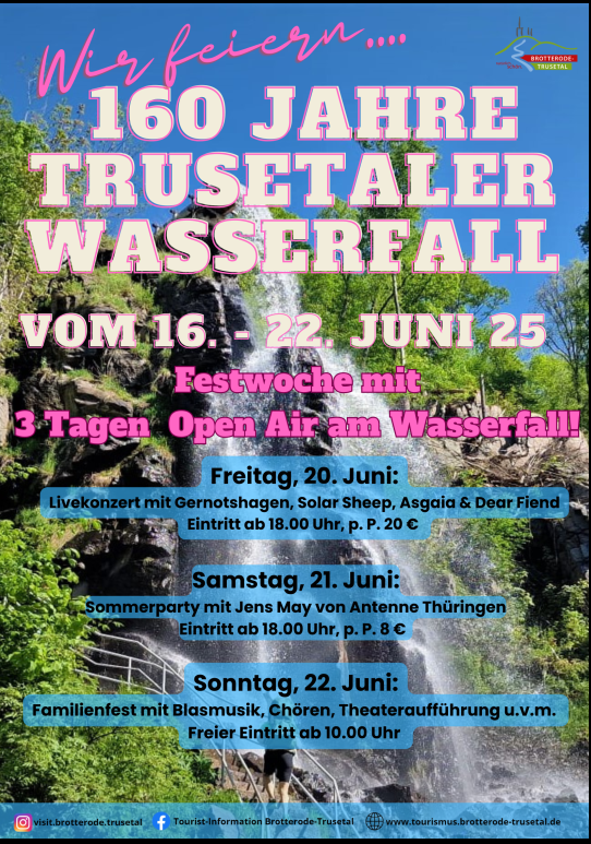 160 Jahre Trusetaler Wasserfall