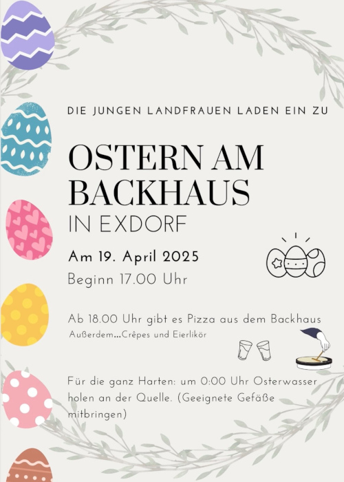 Ostern am Backhaus Exdorf