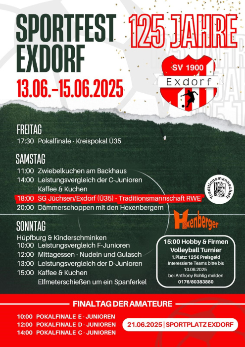 Sportfest in Exdorf – 125 Jahre SV 1900 Exdorf
