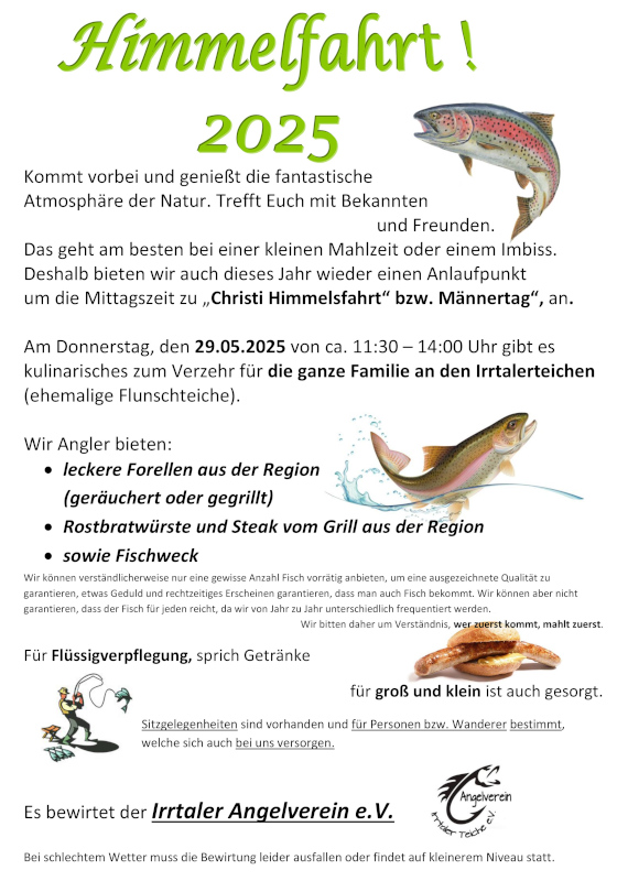 Himmelfahrt an den "Irrtaler Teichen"