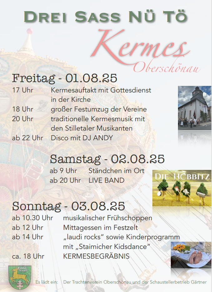 Drei Sass Nü Tö Kermes Oberschönau