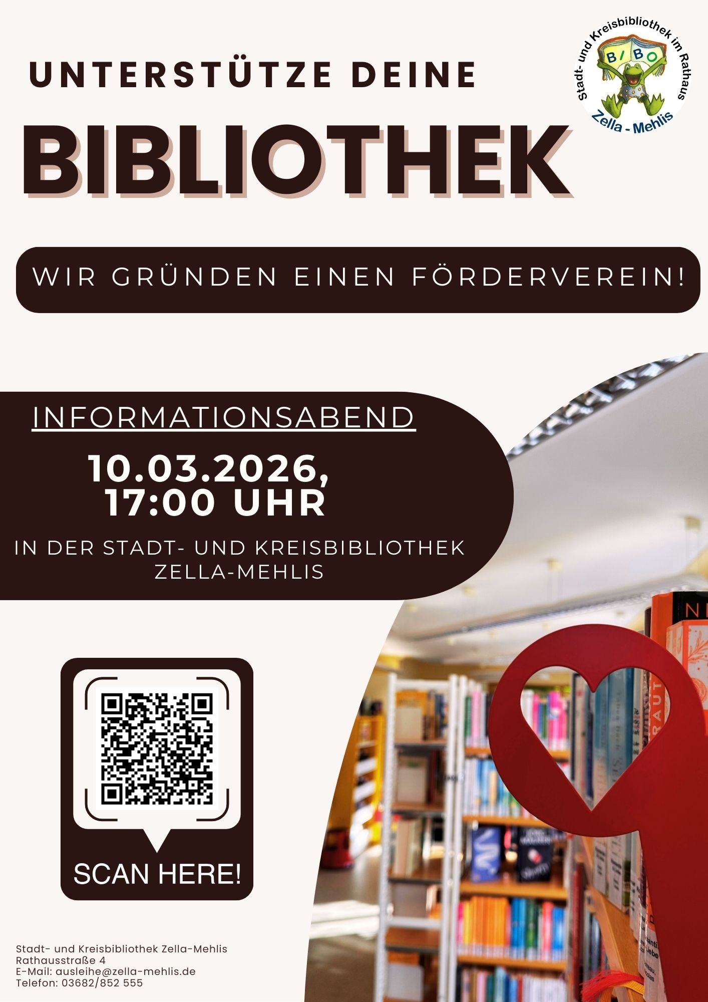 Unterstütze deine Bibliothek